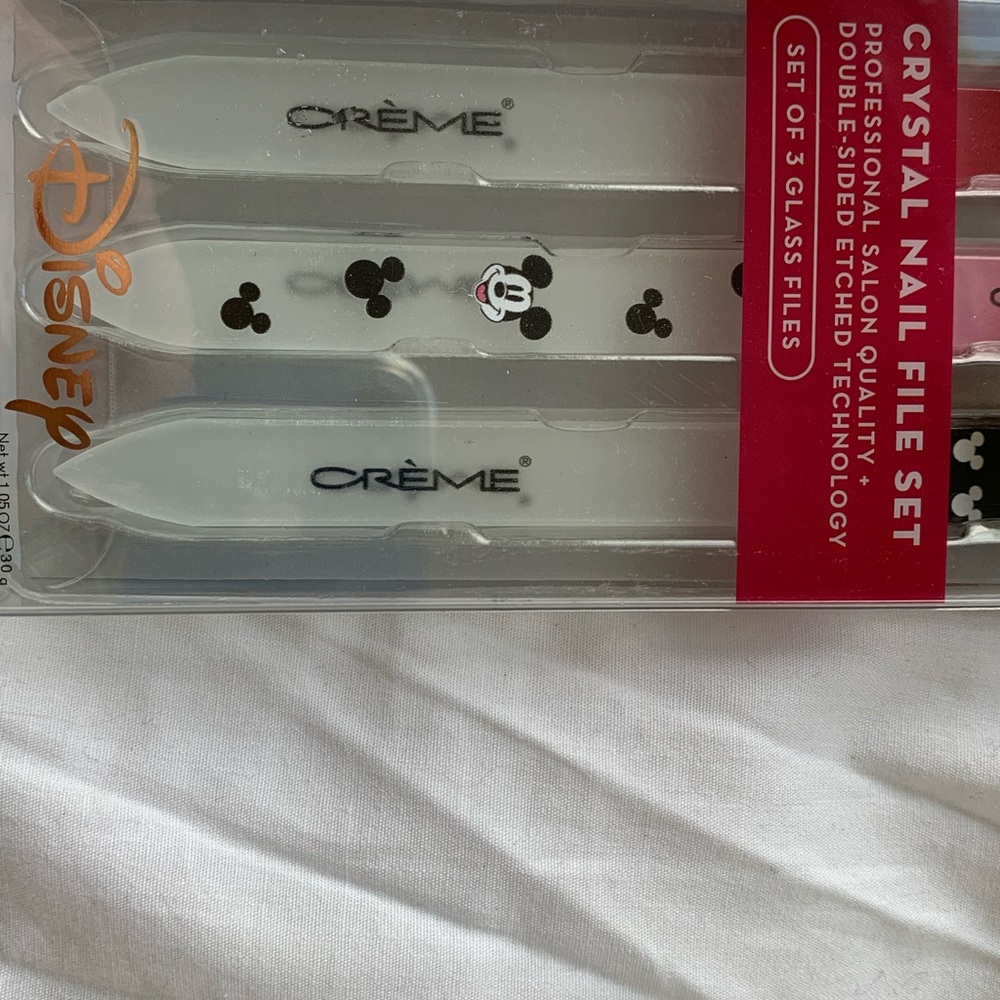 Crème Disney Crystal Nail File Set - White Mickey Design 👀BUNDLE AND SAVE🥳